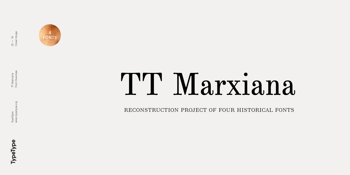 Przykład czcionki TT Marxiana